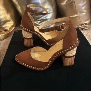 Jessica Simpson Tan Suede Heels